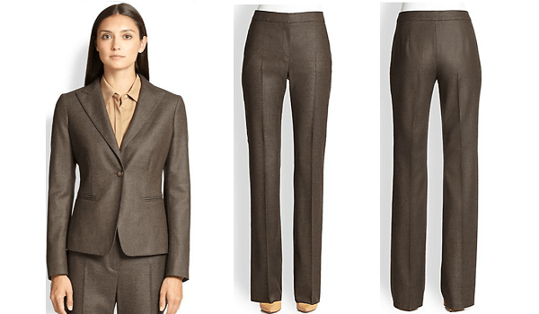 Brown Women's Silk Suit - fmag.com