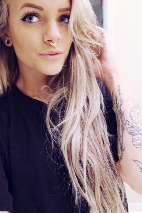 cute lip piercing tumblr