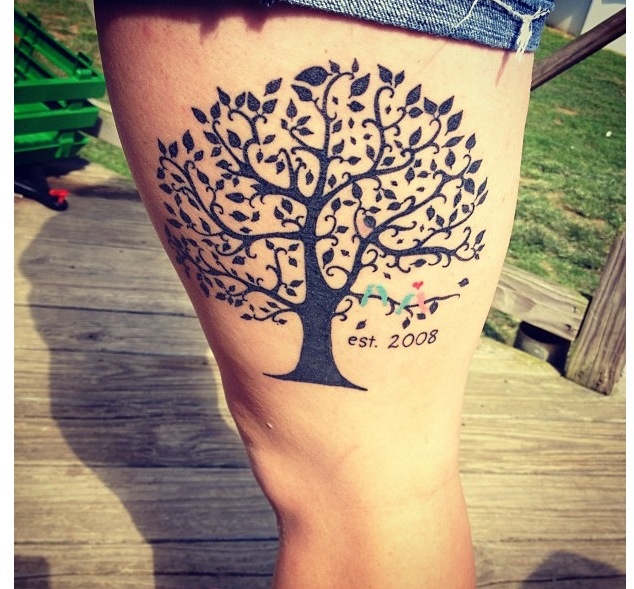 Tattoo uploaded by snakesmores  memorial tree tattoo by Deanna Wardin   wwwflickrcomphotosgraphicward9539460203 CC by 20 Unmodified  megandreamtattoo memorial tree watercolor DeannaWardin TattooBoogaloo   Tattoodo