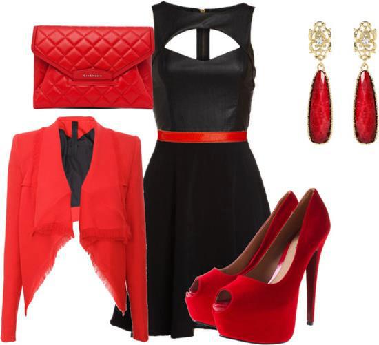 black-dress-red-accessories - FMag ...