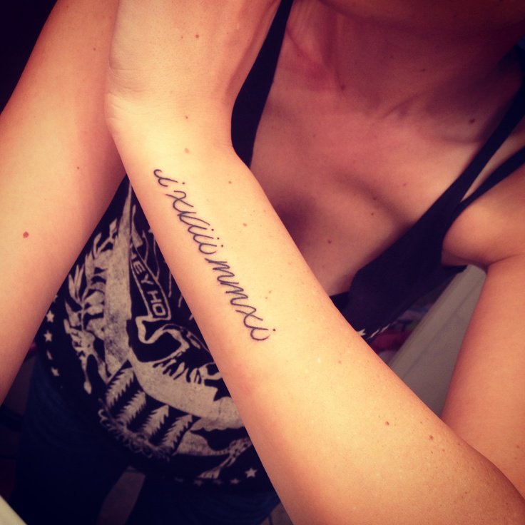 Cool Roman Numerals Tattoo On Forearm By Areoottat