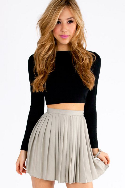 skirt and top outfits for party