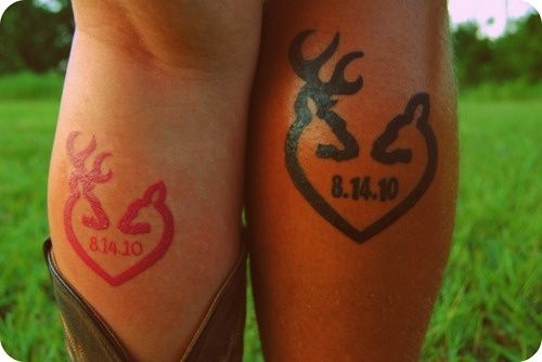 46 Cute Deer Couple Tattoos Ideas
