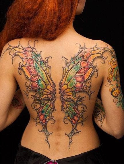 50 Pictures Of Butterfly Tattoos On Back Stock Photos Pictures   RoyaltyFree Images  iStock