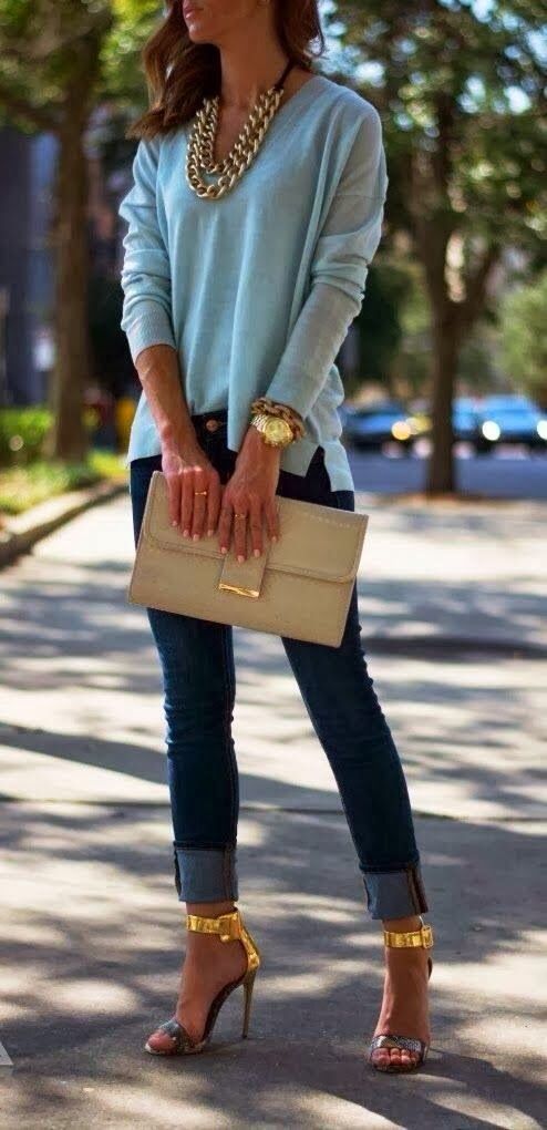 jeans with heels 