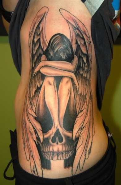 Full Back Grim Reaper Skull Azrael Temporary Tattoo Angel Devil Death  Tattoos Satan Body Art Stickers For Man Women 2 Sheets  Amazoncomau  Beauty
