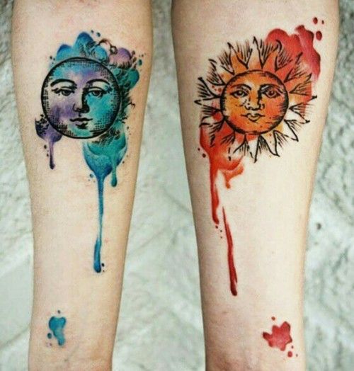 Download Tattoo Sun Illustration Watercolor Mehndi Painting  Yellow Watercolor  Sun Tattoo  Full Size PNG Image  PNGkit