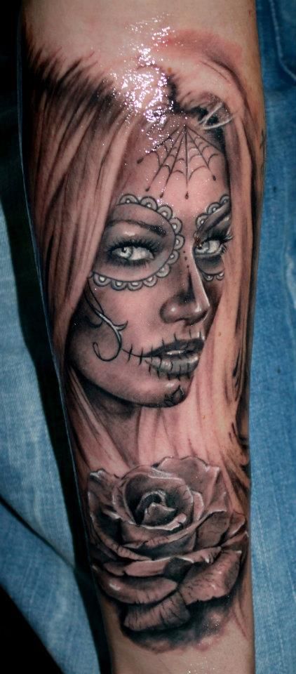 Skull  Dead Girl  Chris Carter  Tattoos
