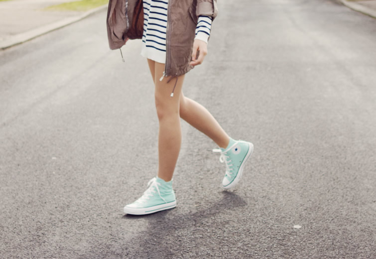 outfit ideas with high top converse