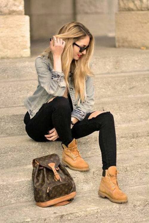 different ways to wear timberland boots