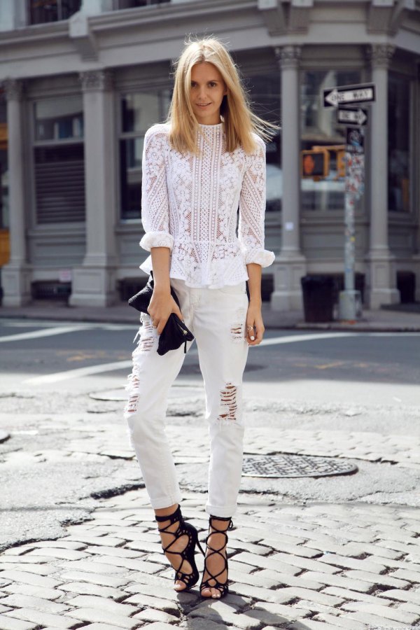 to Style White Lace Top: 15 Best Outfit Ideas - FMag.com