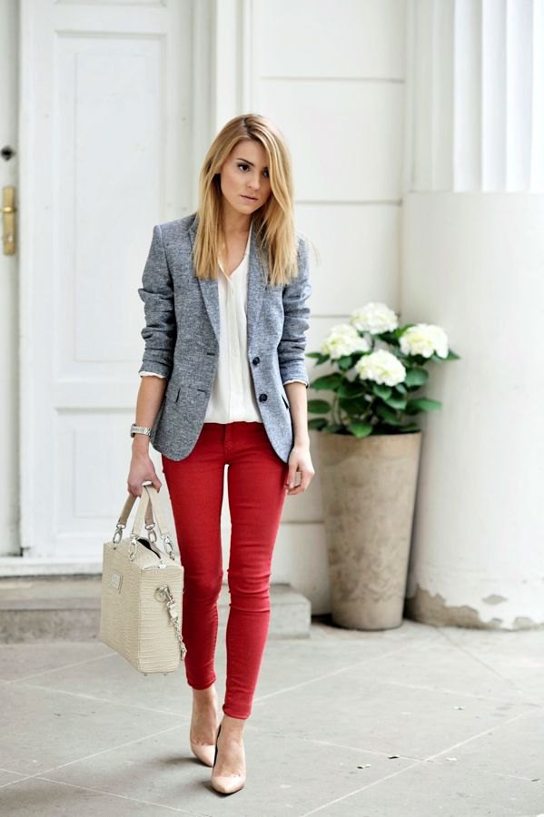 How to Wear Red Skinny Jeans: Ultimate ...