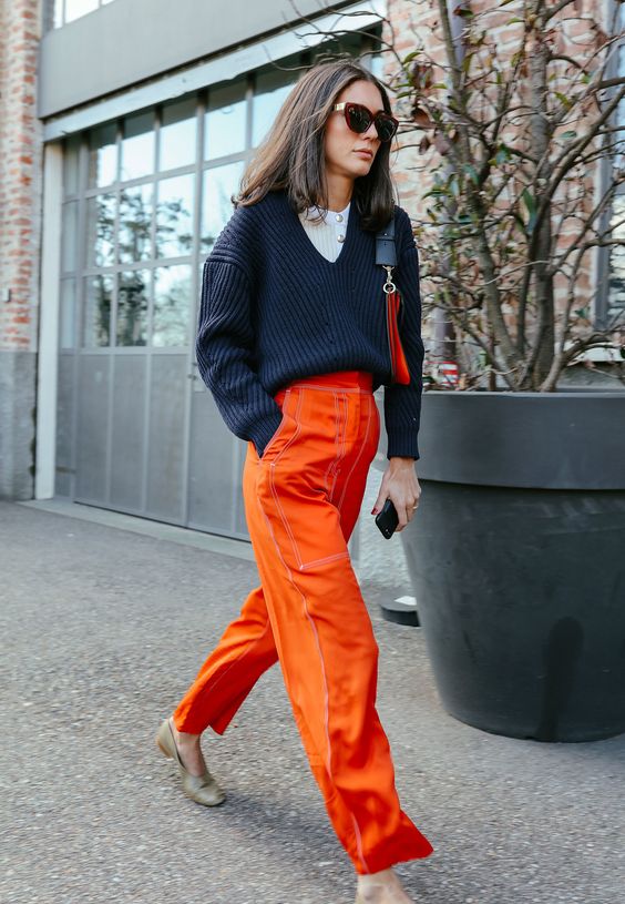 had Ni Forkert Orange Pants: How to Style The Color Of Winter - FMag.com