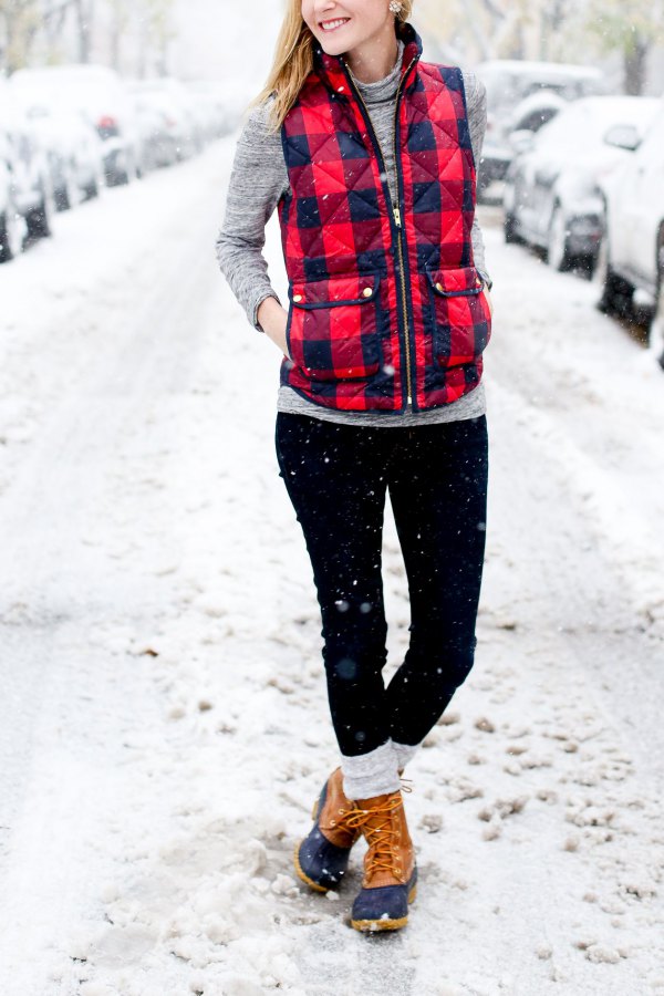 flannel vest outfit