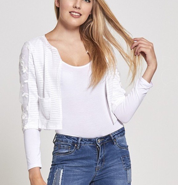 white shrug short