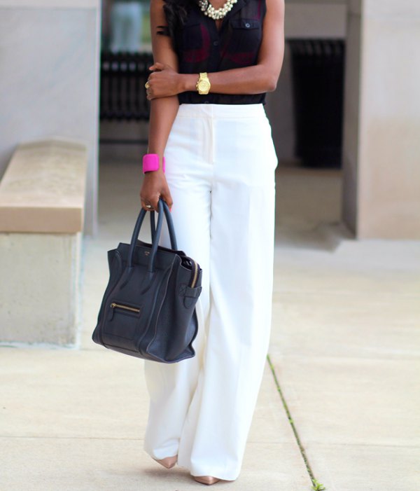 Pleated Wide Leg Trousers in 8 Ways  Outfit Ideas