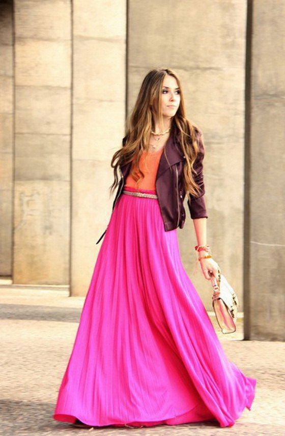 How to Wear Pink Maxi Skirt: 15 Amazing Outfit Ideas 