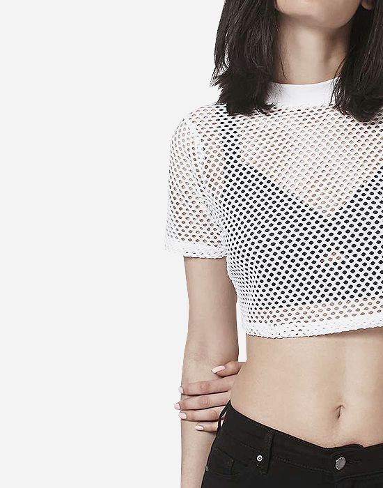 mesh top with bralette