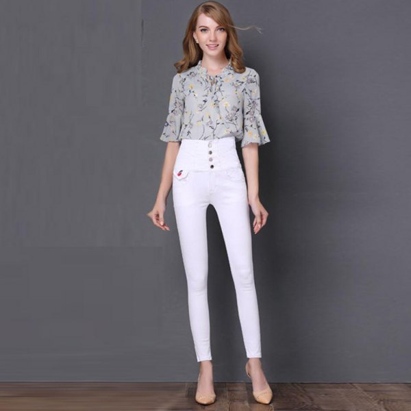 tæppe strejke midnat How to Wear White High Waisted Jeans: Top 13 Refreshing Outfits for Ladies  - FMag.com