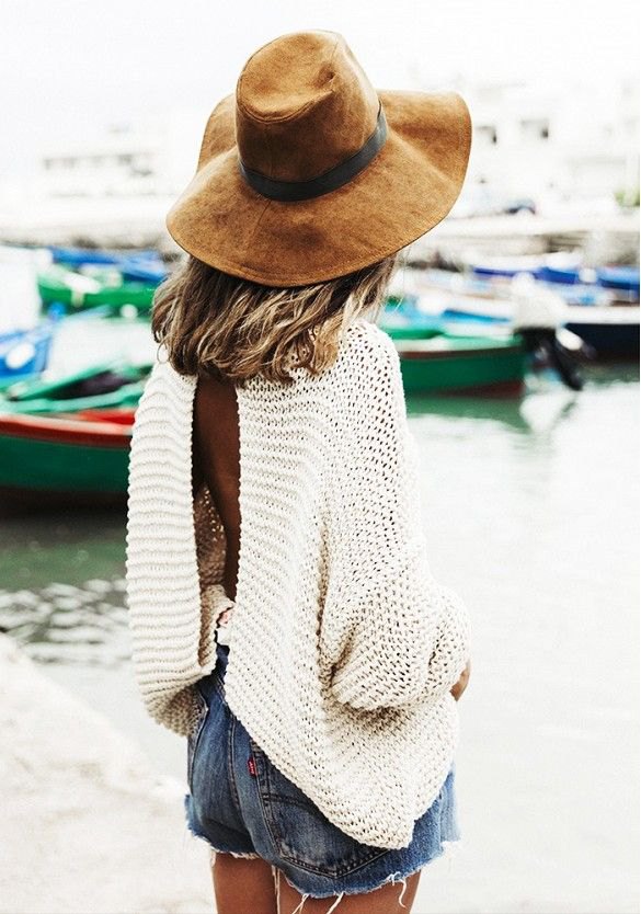 Oversized open sale back sweater