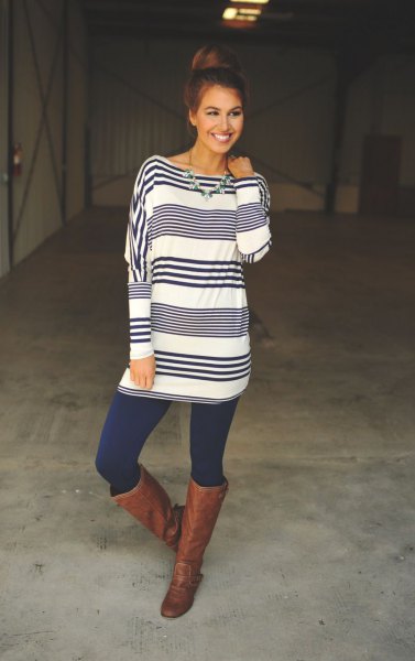 navy blue leggings outfit