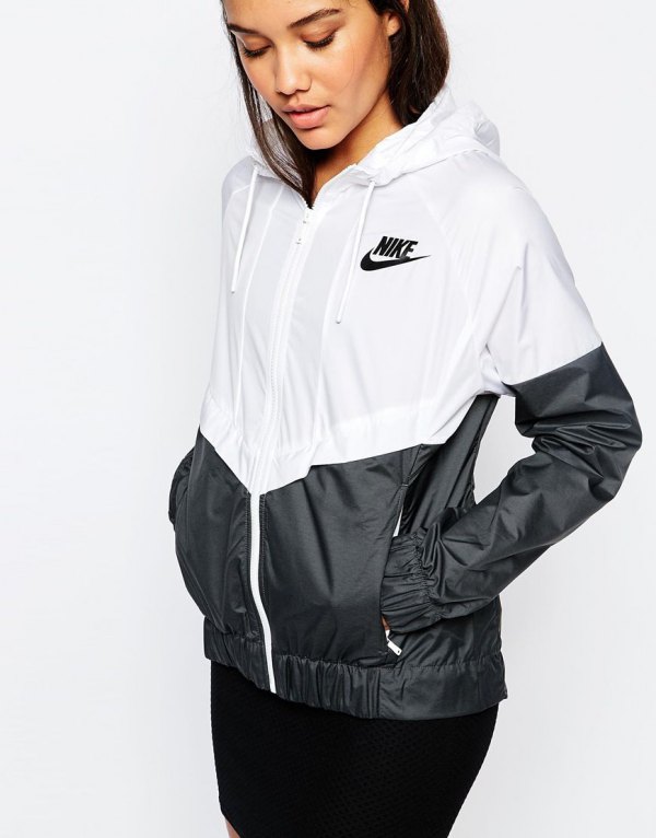 Nike Sportswear Repel Black White Windbreaker Jacket ...
